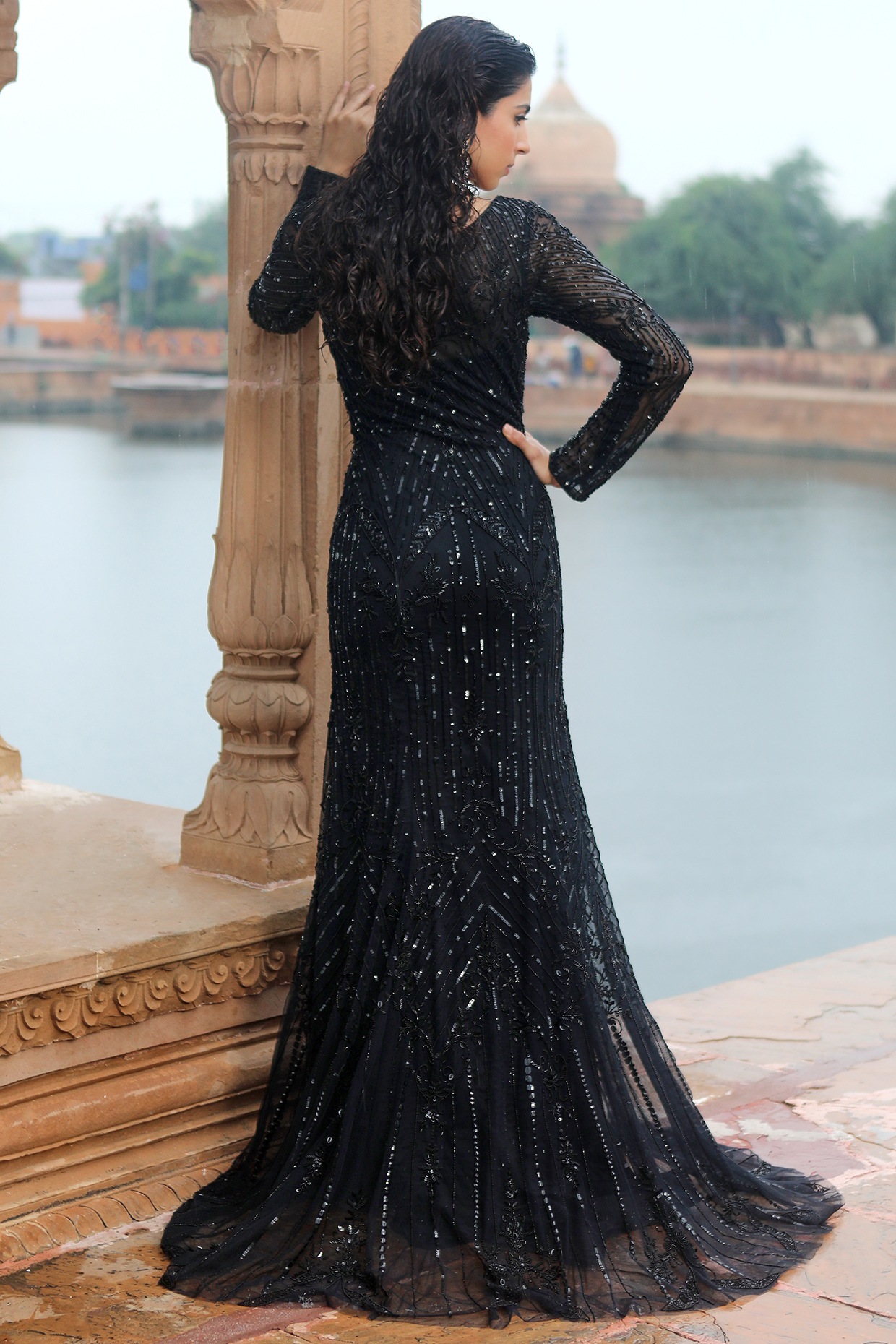 Stunning Mermaid Black Mermaid Prom Dress With Appliqued Long Sleeves,  Jewel Neckline, And Satin Sweep Train Perfect For African Evening Events  And Formal Occasions Available In Plus Sizes From Weddingteam, $121.77 |